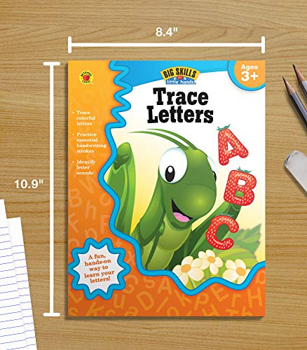 Carson Dellosa Trace Letters Handwriting Workbook for Kids Ages 3+, Preschool & Kindergarten Handwriting Practice, Letter Tracin,New