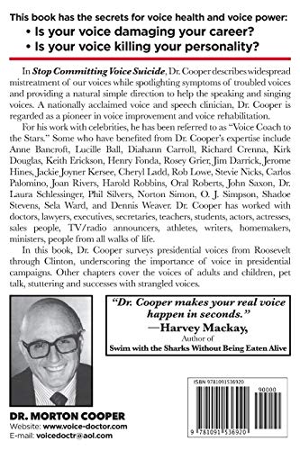 Stop Committing Voice Suicide: Americas wellknown voice doctor speaks out on the widespread mistreatment of our voices led by t,Used