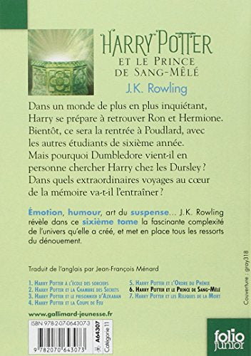 Harry Potter Et le Prince de SangMele (French Edition),Used