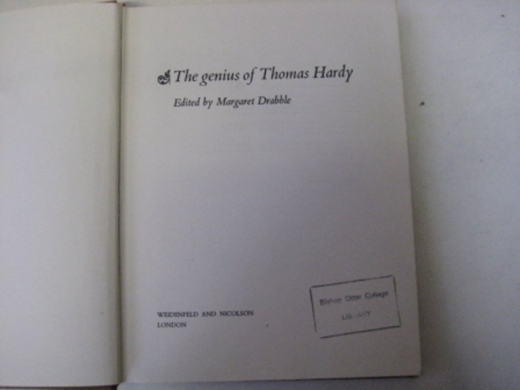 The Genius of Thomas Hardy,Used