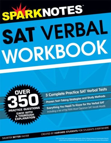 SAT Verbal Workbook (SparkNotes Test Prep),Used