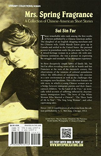 Mrs. Spring Fragrance: A Collection of ChineseAmerican Short Stories (Dover Books on Literature and Drama),Used