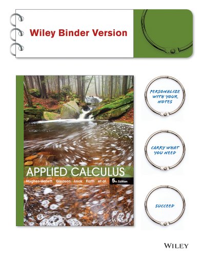Applied Calculus 5E WileyPLUS with LooseLeaf Print Companion with WileyPLUS Card Set (Wiley Plus Products),Used