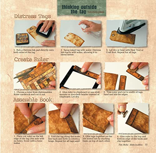 Tim Holtz Distressables: Tim Shares Fabulous Techniques for Aging, Distressing, Layering, Patinas, Collage, Soldering, Transfers,Used