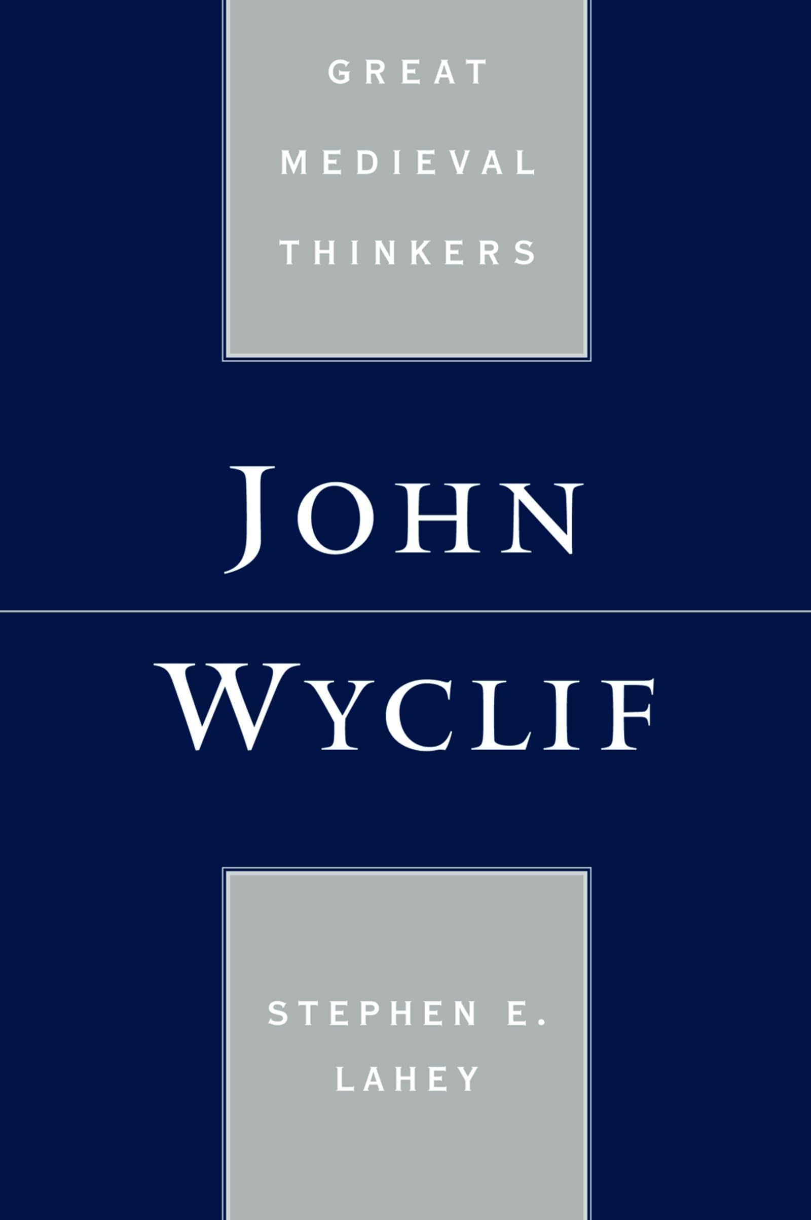 John Wyclif (Great Medieval Thinkers),Used