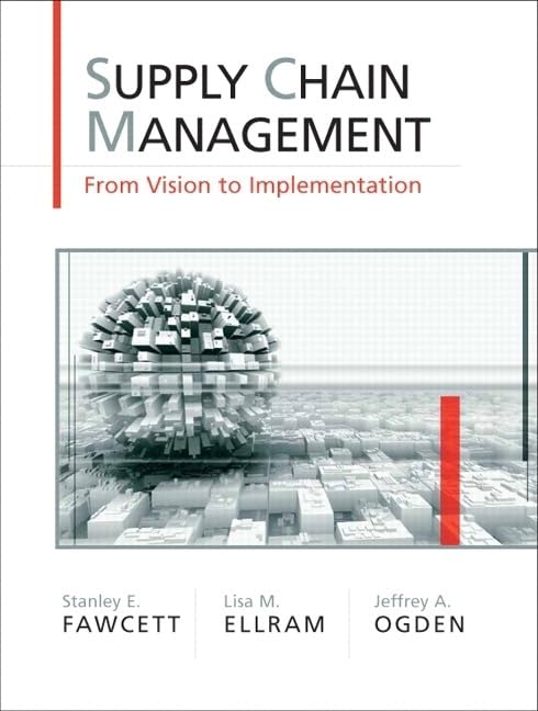 Supply Chain Management: From Vision To Implementation,New