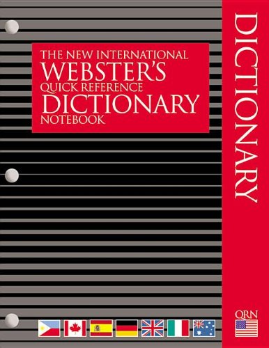 New International Webster's Quick Reference Dictionary Notebook,Used