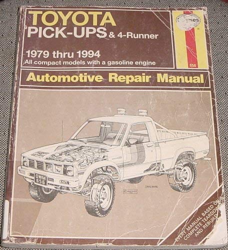 TOYOTA PICKUPS & 4RUNNER AUTOMOTIVE REPAIR MANUAL. 19791994.,Used