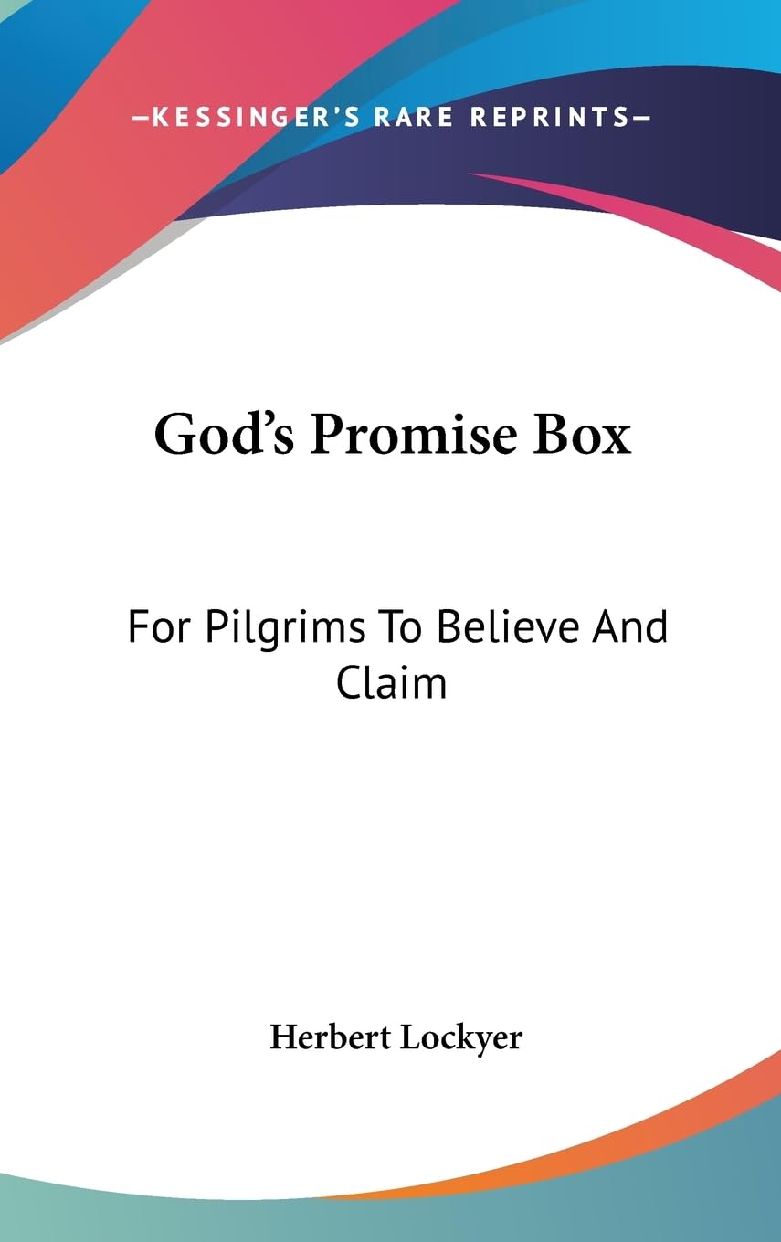 God'S Promise Box: For Pilgrims To Believe And Claim,New