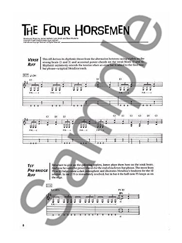 Metallica  Riff by Riff  Guitar,New