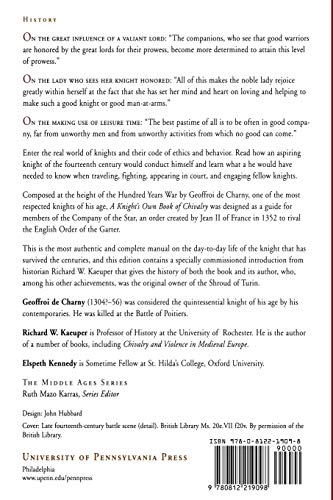 A Knight'S Own Book Of Chivalry (The Middle Ages Series),Used