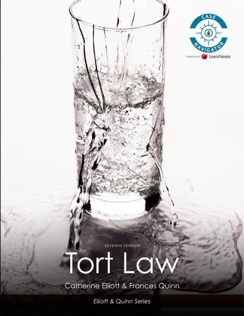 Tort Law (The Elliott & Quinn Series),Used