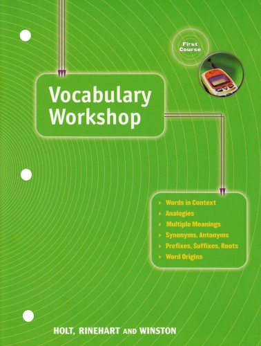 Elements Of Language: Vocabulary Workshop Grade 7 First Course,Used