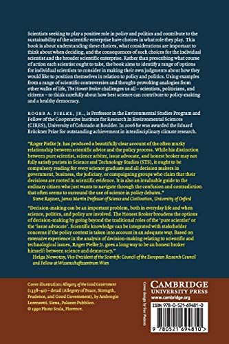 The Honest Broker: Making Sense of Science in Policy and Politics,New