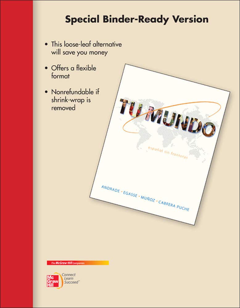 Looseleaf For Tu Mundo,New