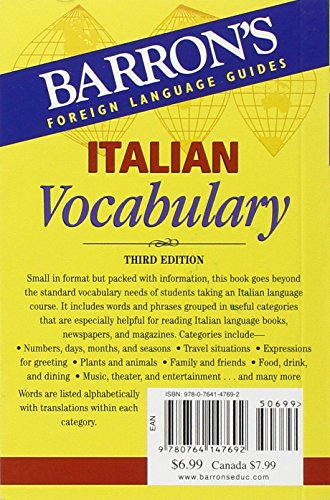 Italian Vocabulary (Barron's Vocabulary),Used