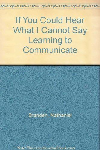 If You Could Hear What I Cannot Say',New