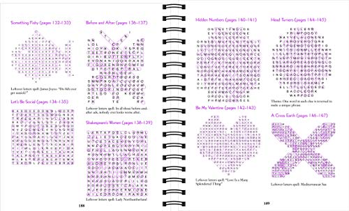 Brain Games  Word Searches  Large Print (Purple),Used