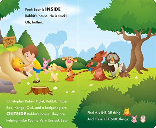 Disney Baby Winnie the Pooh  Day and Night TakeaLook Board Book  Look and Find  PI Kids,Used