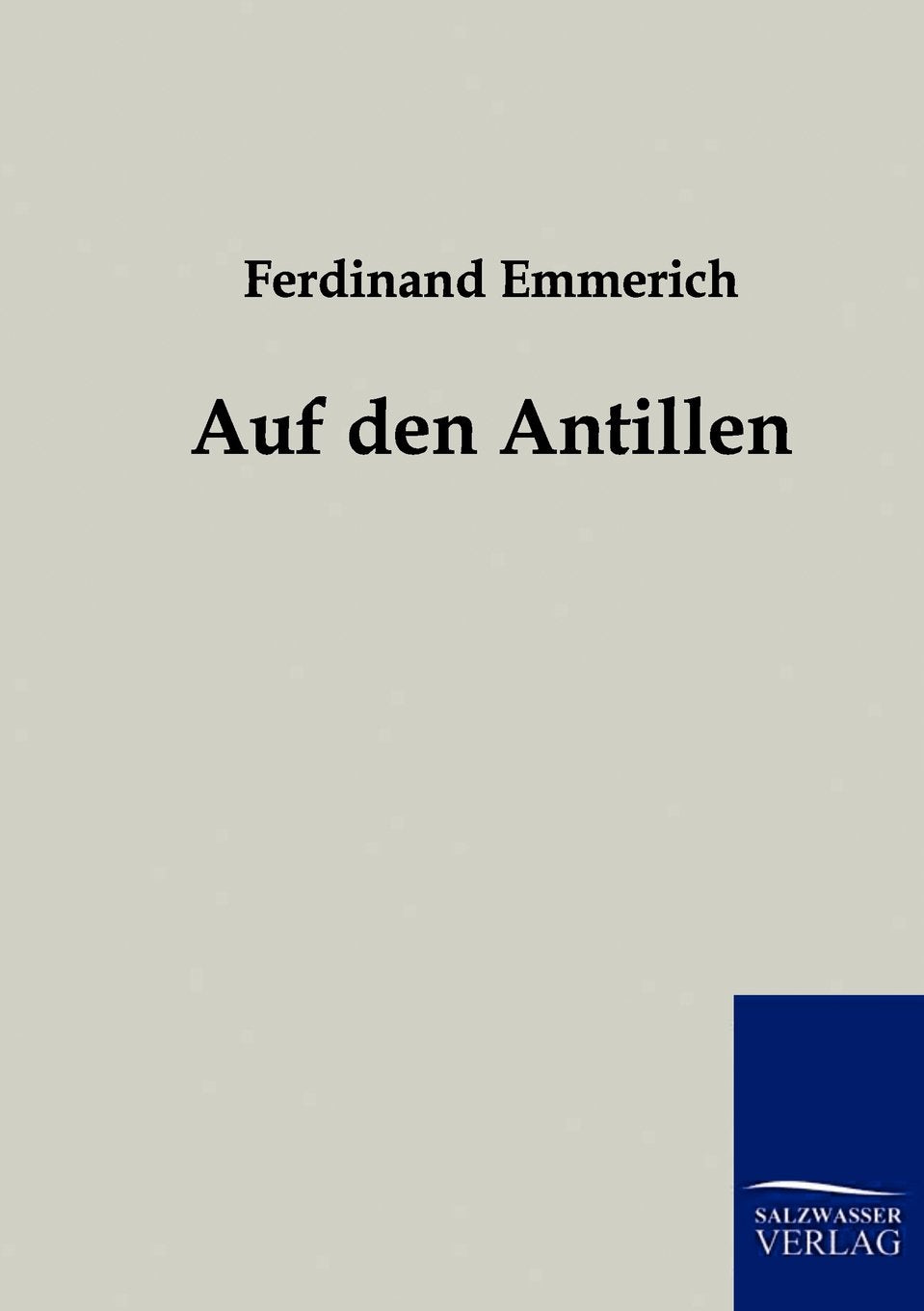 Auf den Antillen (German Edition),Used
