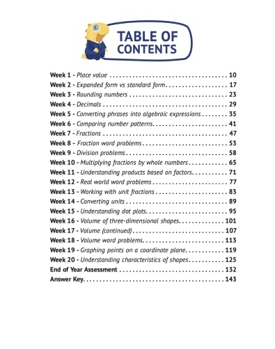 5th Grade Common Core Math: Daily Practice Workbook Part I: Multiple Choice | 1000+ Practice Questions and Video Explanations ,Used