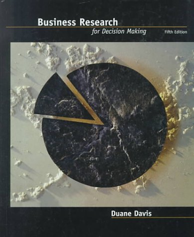 Business Research for Decision Making (NonInfoTrac Version),Used