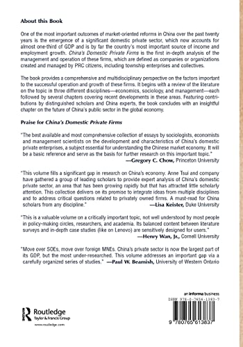 China's Domestic Private Firms: Multidisciplinary Perspectives on Management and Performance,Used