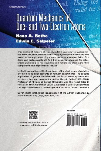 Quantum Mechanics of One and TwoElectron Atoms (Dover Books on Physics),Used