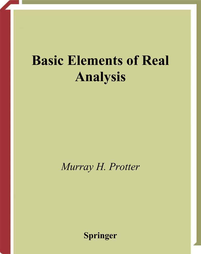 Basic Elements Of Real Analysis (Undergraduate Texts In Mathematics),Used