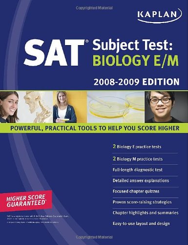 Kaplan SAT Subject Test: Biology E/M, 20082009 Edition,Used
