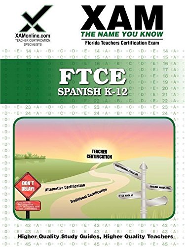FTCE Spanish K12 Teacher Certification Test Prep Study Guide,Used