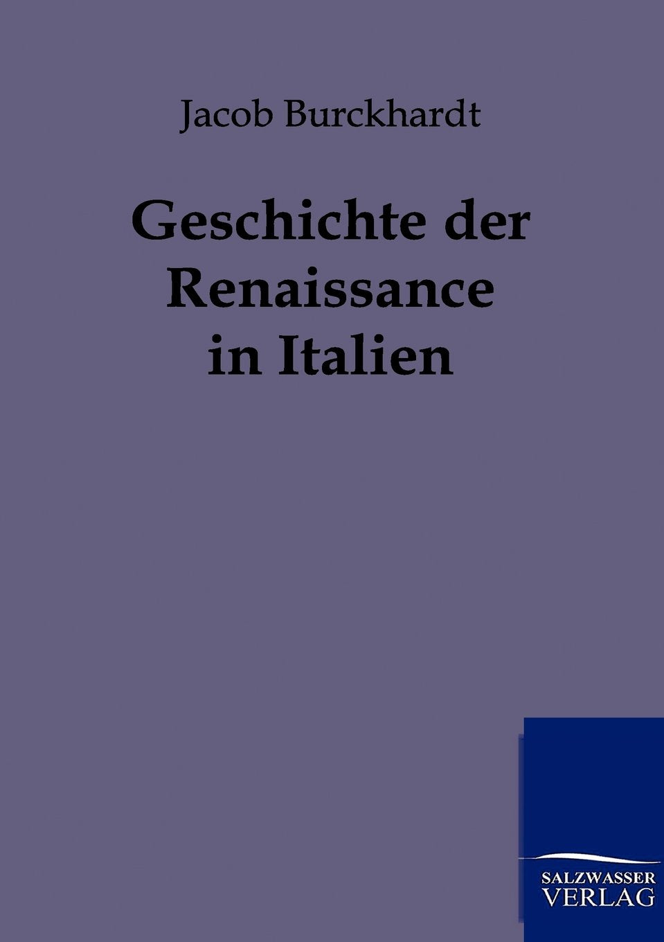 Geschichte der Renaissance in Italien (German Edition),Used