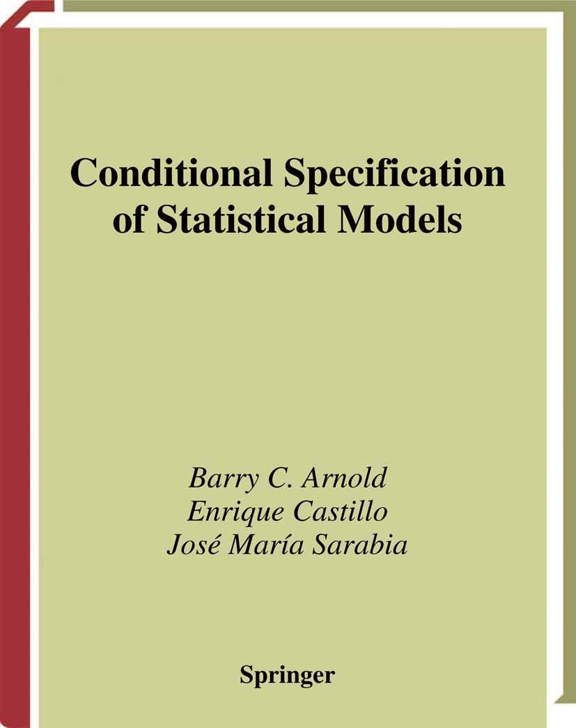 Conditional Specification Of Statistical Models (Springer Series In Statistics),Used
