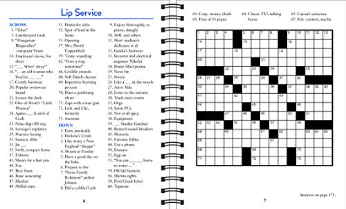 Brain Games Crossword Puzzles Large Print (Blue),New