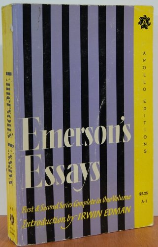 Emerson's Essays: First & Second Series Complete in One Volume,Used