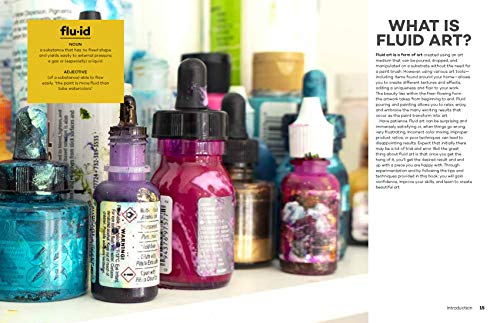 The Ultimate Fluid Pouring & Painting Project Book: Inspiration and Techniques for using Alcohol Inks, Acrylics, Resin, and more,Used