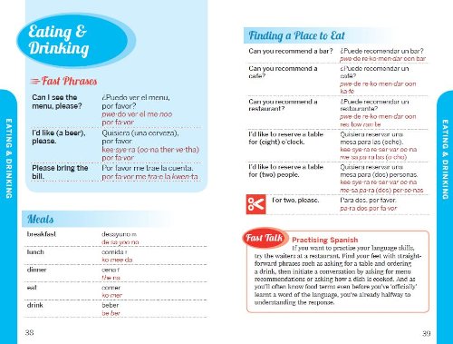 Lonely Planet Fast Talk Spanish (Phrasebook),Used