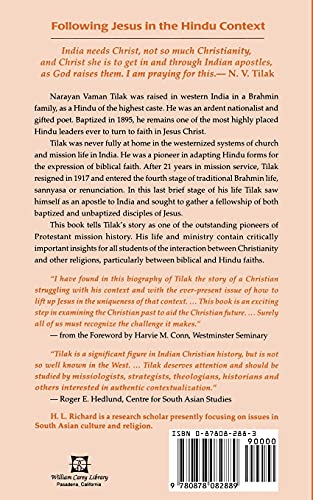 Following Jesus in the Hindu Context: The Intriguing Implications of N.V. Tilak's Life and Thought,Used