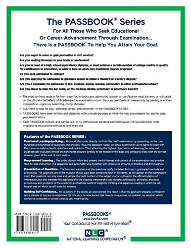 Certified Provider Credentialing Specialist (ATS141): Passbooks Study Guide (141) (Admission Test Series),Used