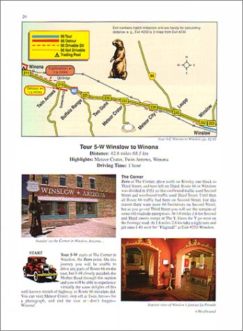 Route 66 Across Arizona : A Comprehensive TwoWay Guide for Touring Route 66,Used
