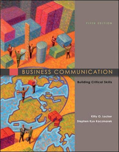Business Communication: Building Critical Skills,Used