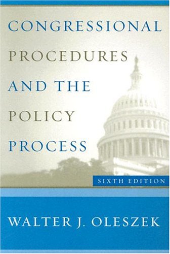Congressional Procedures and the Policy Process,Used