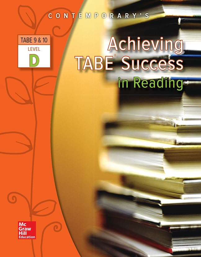 Achieving TABE Success In Reading, Level D Workbook (Achieving TABE Success for TABE 9 & 10),Used
