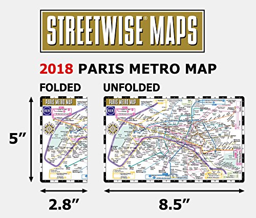 Streetwise Paris Metro Map  Laminated Metro Map of Paris, France (Michelin Streetwise Maps),Used