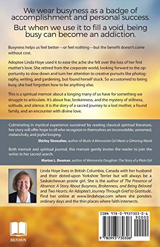 The Presence of Absence: A Story About Busyness, Brokenness, and Being Beloved,Used