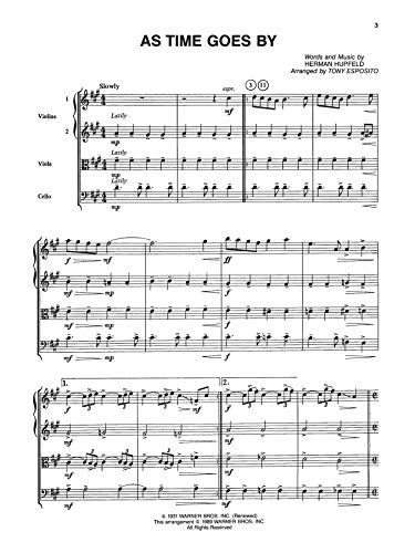 The Best in Standard Love Songs: Full Score & Parts (Classic String Quartets),Used