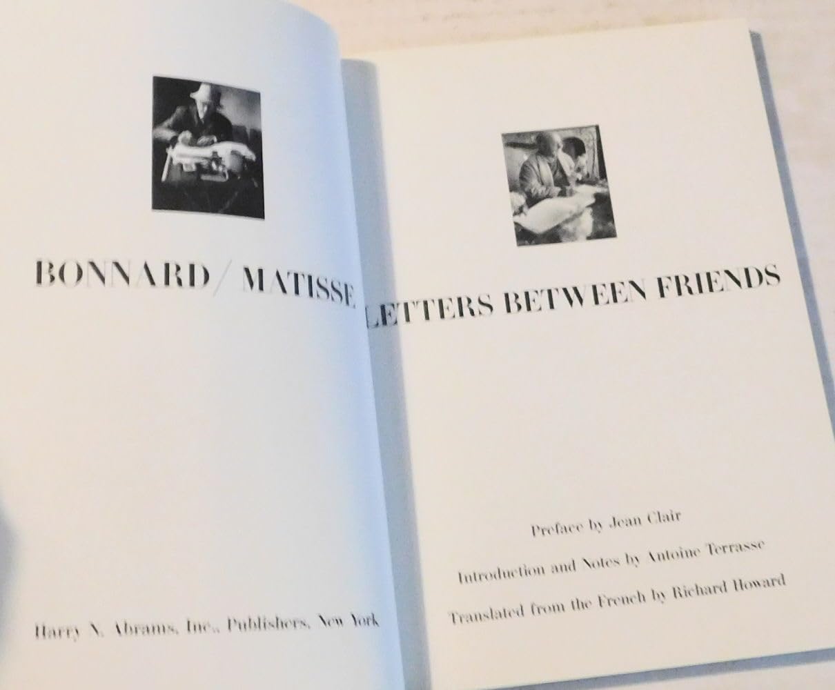 Bonnard/Matisse: Letters Between Friends,New