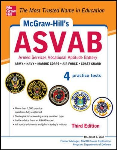 McGrawHill's ASVAB, 3rd Edition: Strategies + 4 Practice Tests,Used