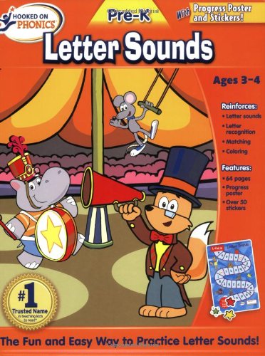 Hooked on Phonics PreK Letter Sounds Workbook,Used