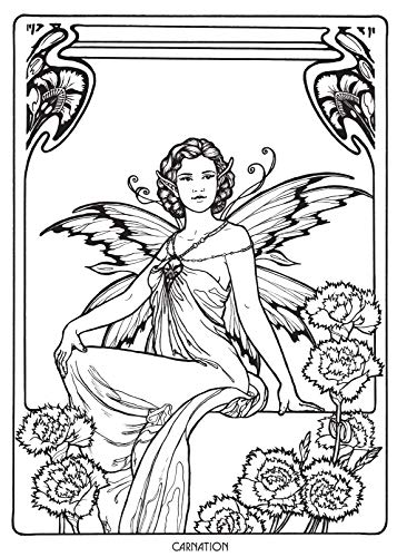 Floral Fairies Coloring Book (Dover Fantasy Coloring Books),Used